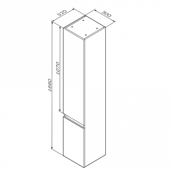 Мебель для ванной 60 AM.PM X-Joy подвесная, белый глянец-3