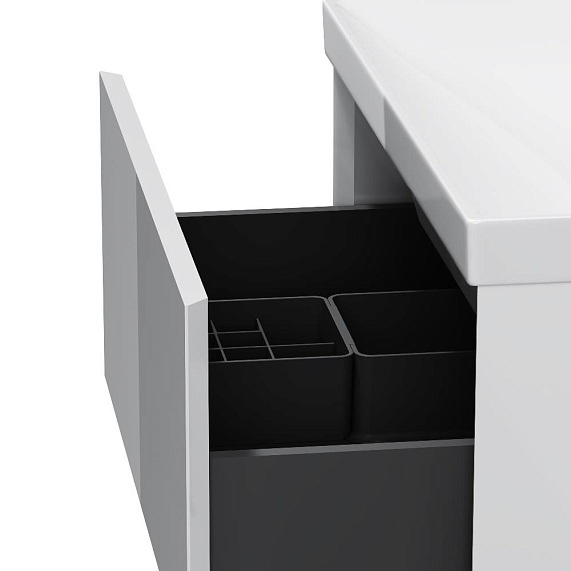 Тумба под раковину 60 AM.PM Above M9XFHX0602WG подвесная белая глянцевая-9