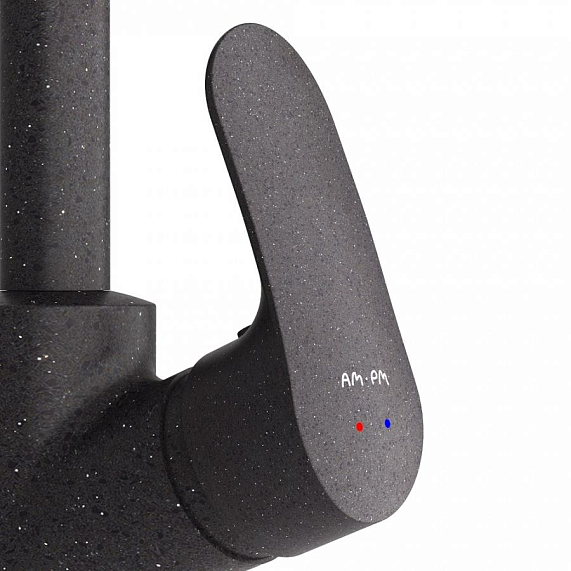 Смеситель для кухни AM.PM Like F8007S22 высокий с каналом питьевой воды, черный + фильтр для воды-4