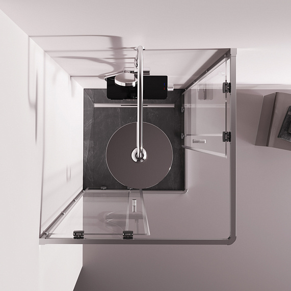 Душевое ограждение без поддона 80x80 AM.PM Above W9XG-403-8080-MT профиль серебристый-2