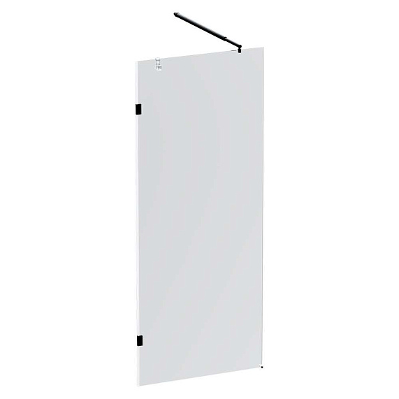 Душевая перегородка 80x195 AM.PM X-Joy W94UWI-80-F1-BTE прозрачное стекло, профиль черный-5