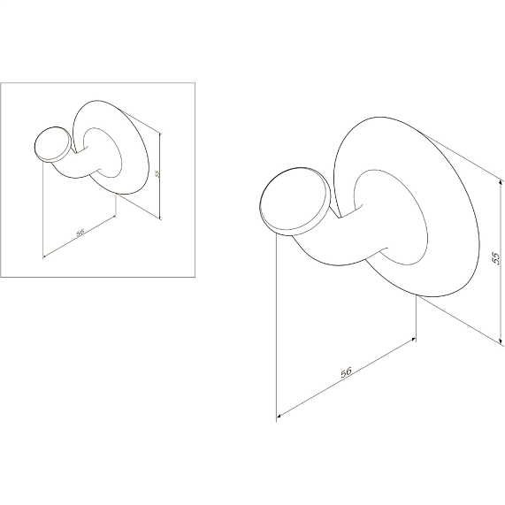 Крючок для полотенец AM.PM Like A8035500 хром-7