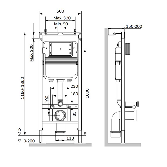 Инсталляция для подвесного унитаза AM.PM MasterFit I012713-6