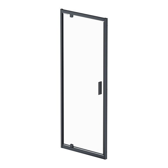 Душевая перегородка с дверью 80x195 AM.PM Gem W90G-80-1P-BT прозрачное стекло, профиль черный матовый-5