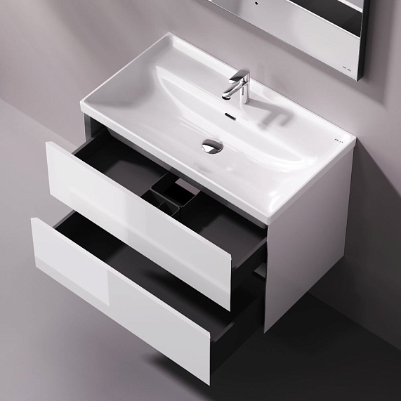 Тумба под раковину 80 AM.PM Above M9XFHX0802WG подвесная белая глянцевая-2