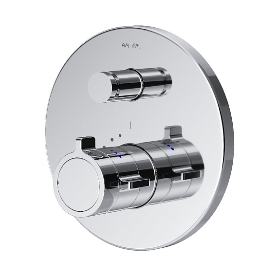 Смеситель для ванны и душа AM.PM X-Joy F85A45600 хром встраиваемый, термостат-6