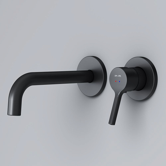 Смеситель для раковины (умывальника) AM.PM X-Joy S F85B72622 черный встраиваемый-4
