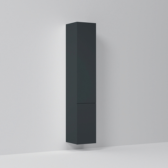 Шкаф-пенал для ванной 30 AM.PM Gem M90CHR0306GM навесной правый графит-4