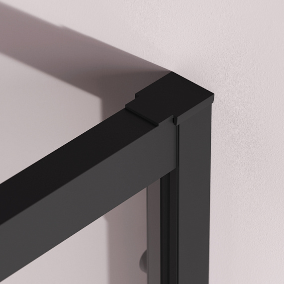 Душевое ограждение без поддона 100x100 AM.PM Above W9XG-403-100100-BT профиль черный-8