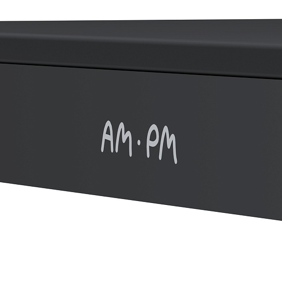 Держатель для туалетной бумаги настенный AM.PM Func A8F341422 с полочкой, черный-6