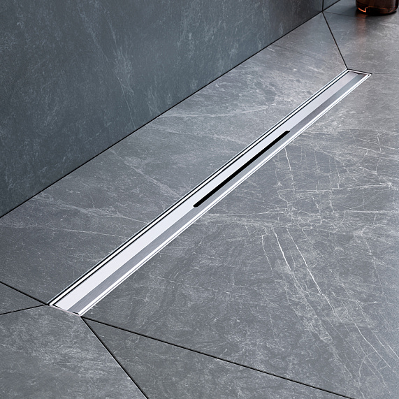 Душевой трап (лоток) 60 AM.PM MasterFlow Slim W01SC-S11-060-05SB комбинированный затвор со стальной матовой решеткой-4