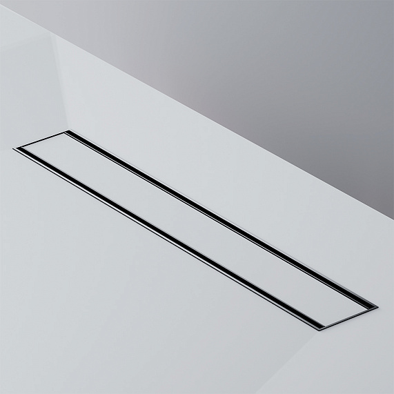 Душевой трап (лоток) 50 AM.PM PrimeFlow W02SC-U11-050-04BM комбинированный затвор с черной матовой решеткой под плитку-16