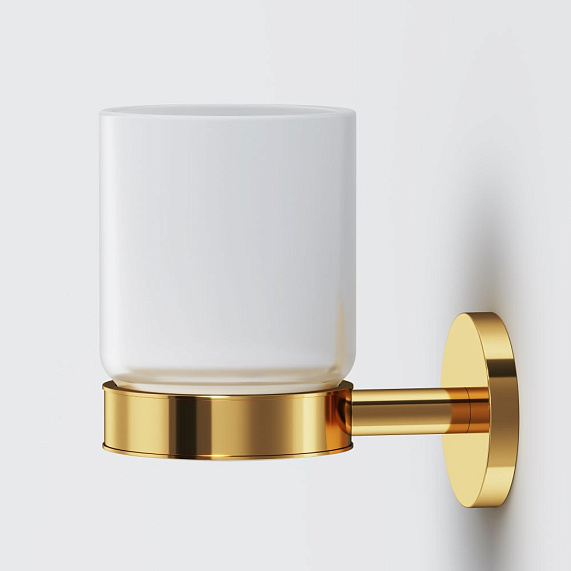 Набор аксессуаров AM.PM X-Joy золото (диспенсер, крючок, стакан для зубных щеток)-1