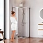 Душевое ограждение без поддона 80x80 AM.PM X-Joy W88G-205-080MT64 профиль серебристый