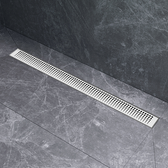 Душевой трап (лоток) 80 AM.PM MasterFlow W01SC-P11-080-01SB комбинированный затвор со стальной матовой решеткой-5