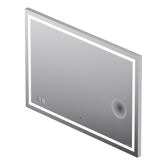 Зеркало с подсветкой в ванную прямоугольное 100 AM.PM Gem M91AMOX1003WG сенсорное с часами и косметическим зеркалом-7