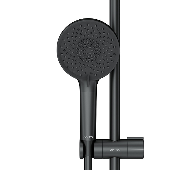 Душевой гарнитур AM.PM X-Joy F0185A022 штанга, шланг, лейка 3 режима, черный-7