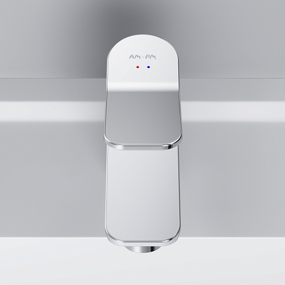 Тумба с раковиной и смесителем 80 AM.PM X-Joy M85AFSX0802WG напольная на ножках белый глянец-2