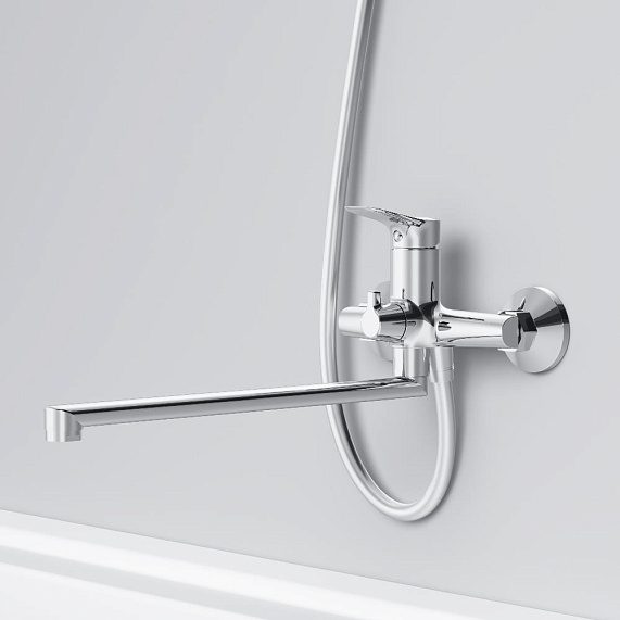 Смеситель для ванны и душа AM.PM Force F9F90200 длинный излив, хром-3