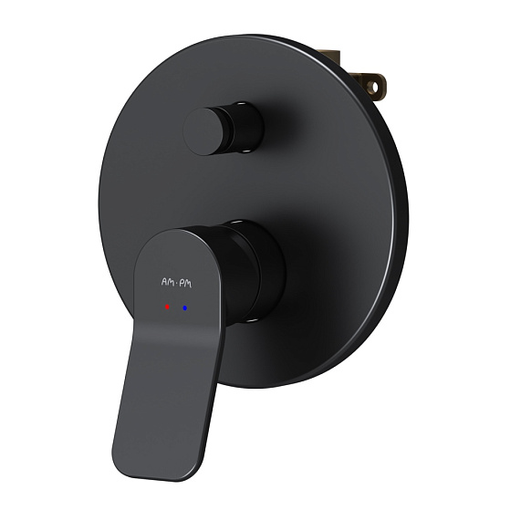 Смеситель для ванны и душа AM.PM X-Joy F85A45022 черный встраиваемый-6