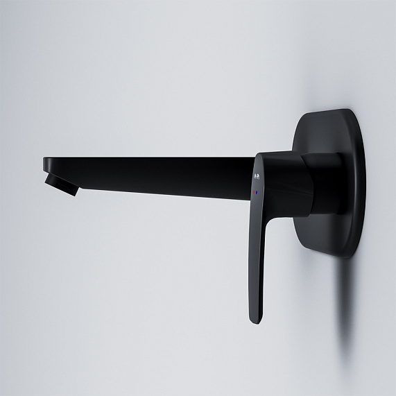 Смеситель для раковины (умывальника) AM.PM Gem F90A72222 черный встраиваемый-4