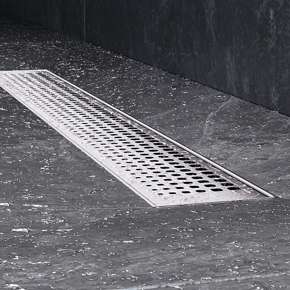 Душевой трап (лоток) 60 AM.PM MasterFlow W01SC-P11-060-01SB комбинированный затвор со стальной матовой решеткой-6