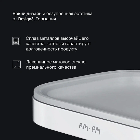 Мыльница стеклянная настенная AM.PM Func A8F34200 хром-4