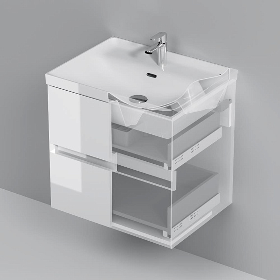 Тумба под раковину 60 AM.PM Above M9XFHX0602WG подвесная белая глянцевая-7