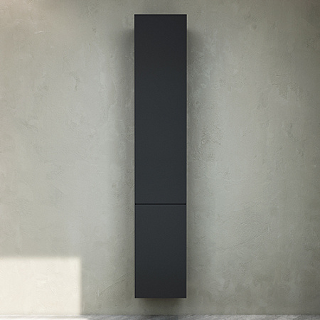 Шкаф-пенал для ванной 30 AM.PM Gem M90CHR0306BM навесной правый черный