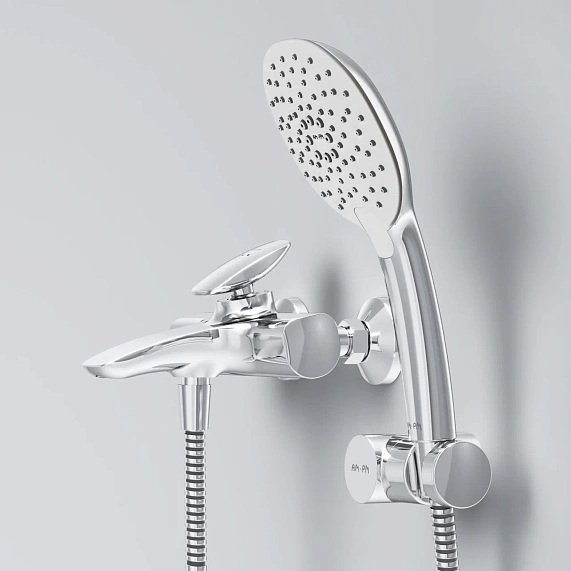 Смеситель для ванны и душа AM.PM Spirit 2.0 F70A15000 душевая лейка, шланг 1750, хром-4