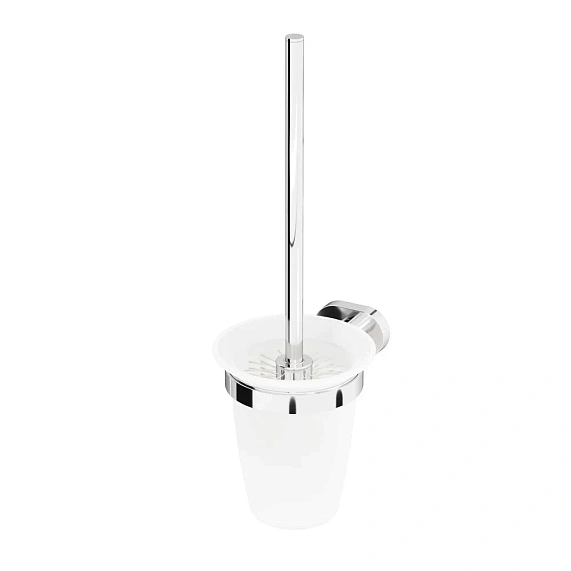 Ершик для унитаза AM.PM Sense L A7433300 со стеклянной настенной подставкой, хром-6