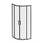 Душевое ограждение без поддона 80x80 AM.PM Above W9XG-401-8080-BT профиль черный