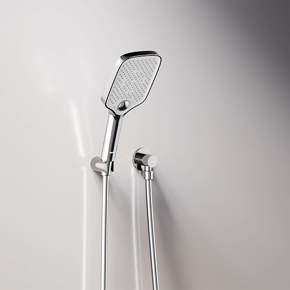 Встраиваемая душевая система Damixa Gala 953520000 хром: тропический верхний душ, ручной душ-3