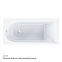 Ванна акриловая 150x70 AM.PM Spirit W72A-150-070W-A2 белая глянцевая