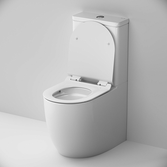 Унитаз-компакт напольный AM.PM Like C808600SC безободковый с сиденьем микролифт, белый-3