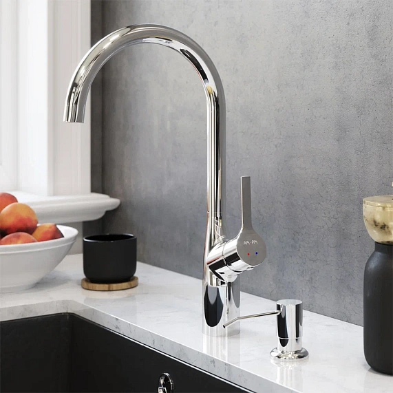 Дозатор для моющего средства AM.PM X-Joy A8437100 встраиваемый, хром-5