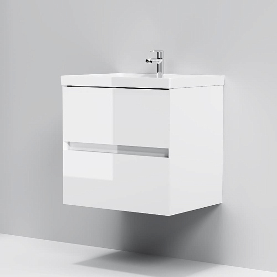 Тумба под раковину 60 AM.PM Above M9XFHX0602WG подвесная белая глянцевая-8