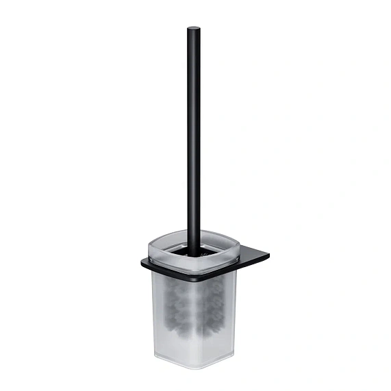 Ершик для унитаза AM.PM Inspire 2.0 A50A33422 со стеклянной настенной подставкой, черный-6