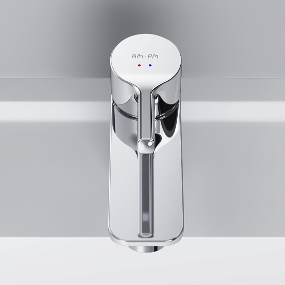 Смеситель для раковины (умывальника) AM.PM X-Joy S F85B82100 с донным клапаном, хром-3