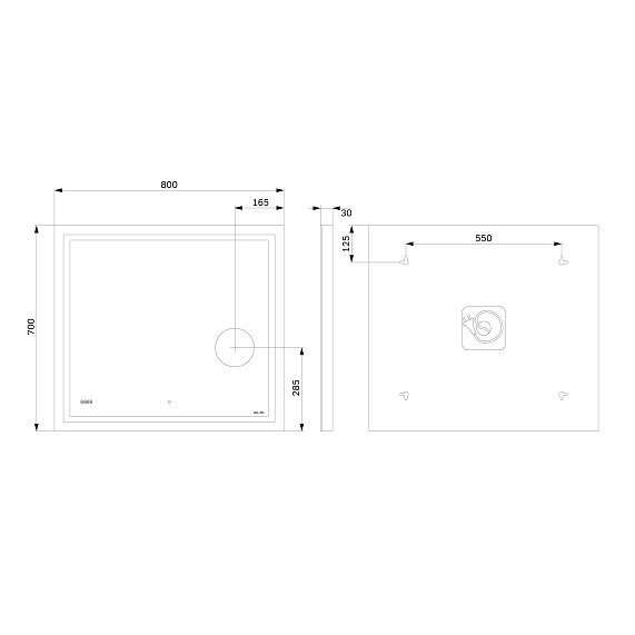 Мебель для ванной 75 AM.PM Gem S напольная, графит напольная-9