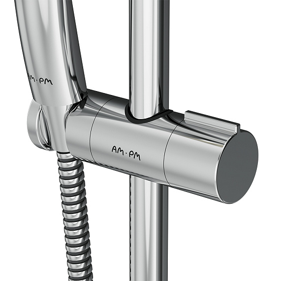 Душевой гарнитур AM.PM Gem F0190100 штанга, шланг, лейка 3 режима, хром-3