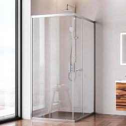 Душевое ограждение без поддона 90x120 AM.PM Gem W90G-403-120290-MT профиль серебристый