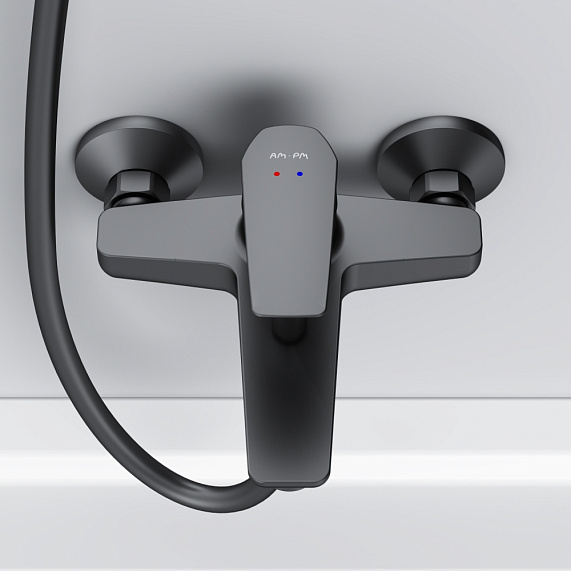 Смеситель для ванны и душа AM.PM Gem F90A10022 черный-3