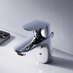 Смеситель для раковины (умывальника) AM.PM Like F8082116 с донным клапаном, хром