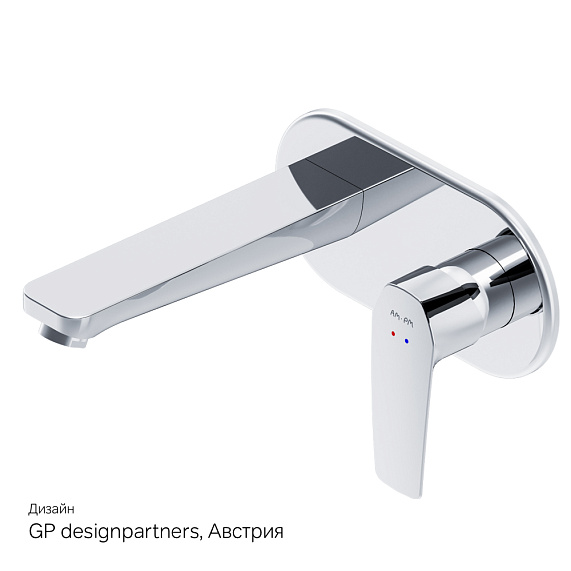 Смеситель для раковины (умывальника) AM.PM Gem F90A72200 хром встраиваемый-7