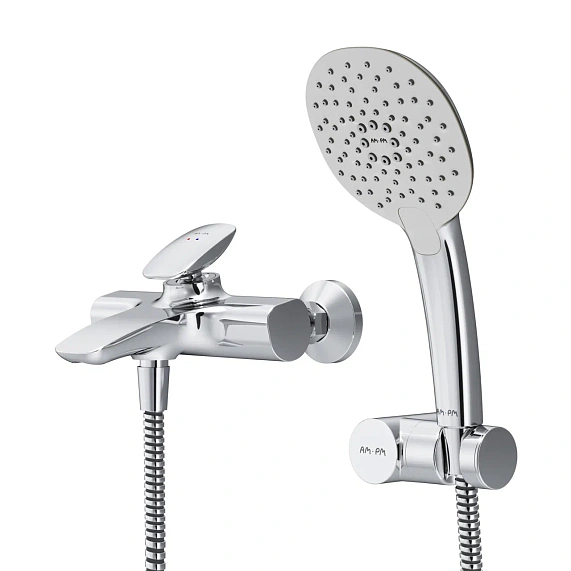 Смеситель для ванны и душа AM.PM Spirit 2.0 F70A15000 душевая лейка, шланг 1750, хром-8