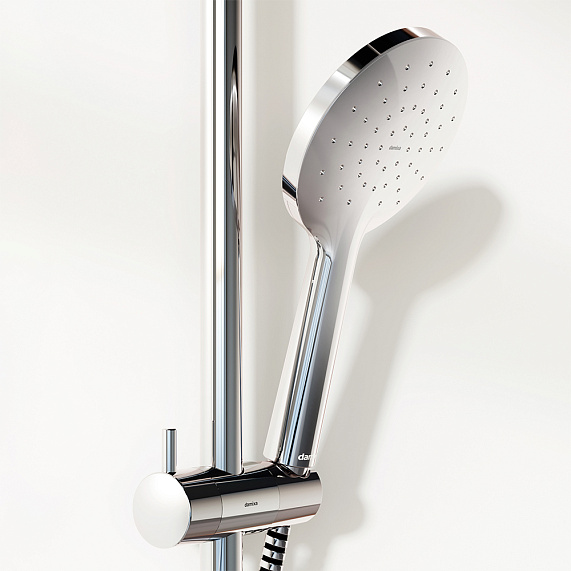 Душевая система Damixa Jupiter 977740000 стойка с тропическим душем, смесителем, изливом, хром-2