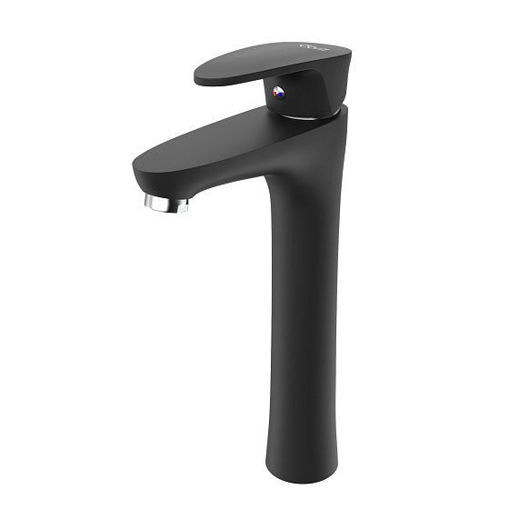Cмеситель для раковины (умывальника) Dorff  Alpha D9022000BL высокий, черный-2