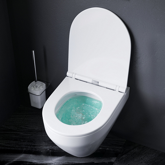 Унитаз подвесной AM.PM Spirit 2.0 C701700WH безободковый c сиденьем микролифт 57WH, белый