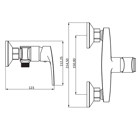Смеситель для душа Damixa Eclipse 2.0 482000000 хром-3